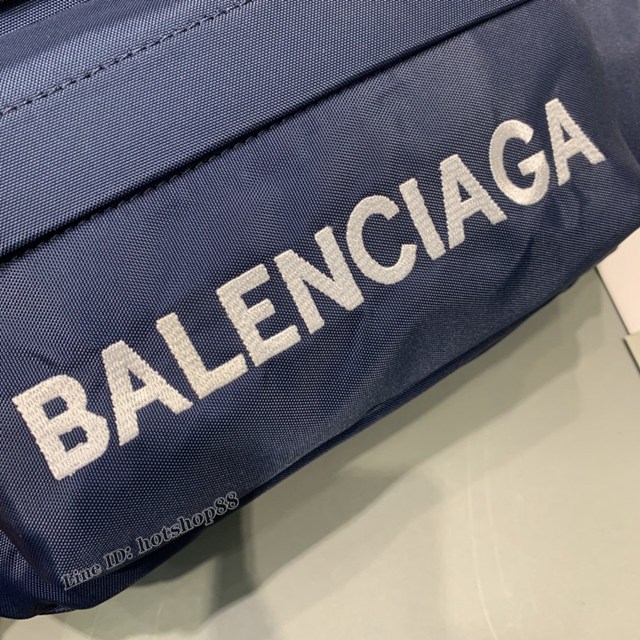 Balenciaga專櫃爆款男女同款腰包胸包 巴黎世家Wheel Logo刺繡腰包 fyj1130